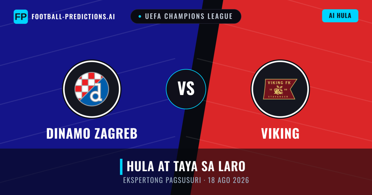 Dinamo Zagreb vs Viking — hula at preview ng laban