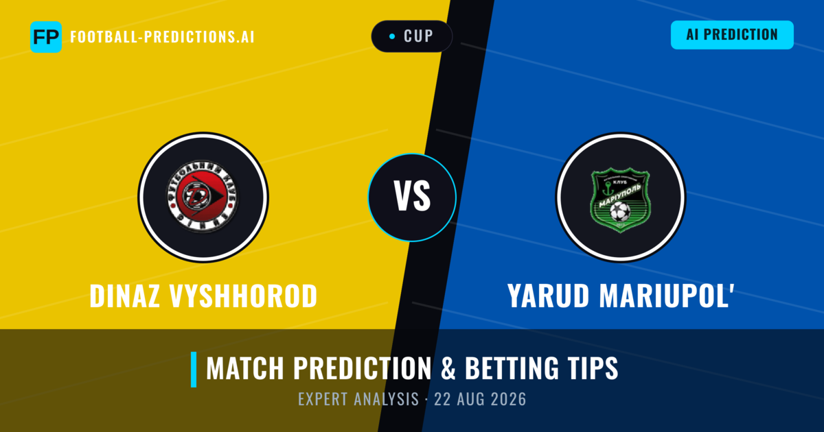 Dinaz Vyshhorod vs Yarud Mariupol' — match prediction & preview