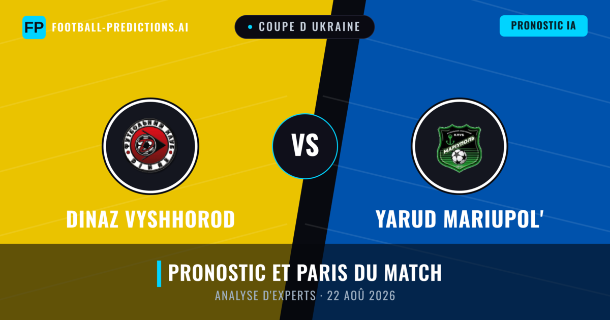 Dinaz Vyshhorod vs Yarud Mariupol' — pronostic et avant-match