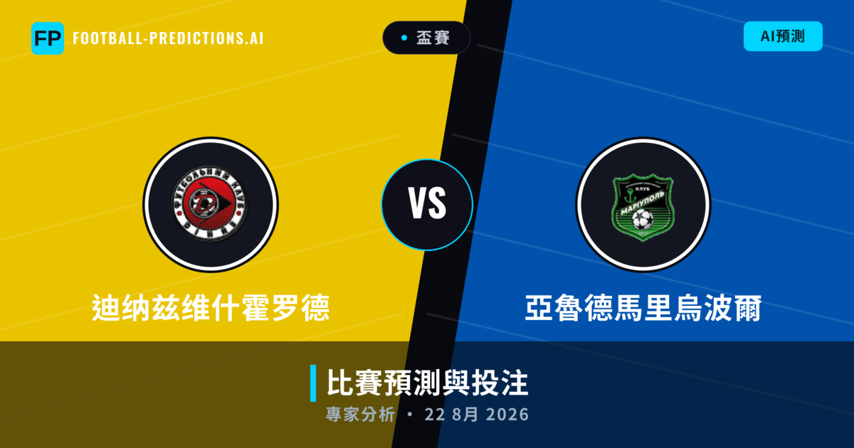 迪纳兹维什霍罗德 vs 亞魯德馬里烏波爾 — 比赛预测和前瞻