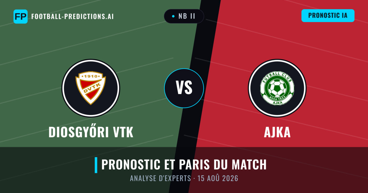 Diosgyőri VTK vs Ajka — pronostic et avant-match