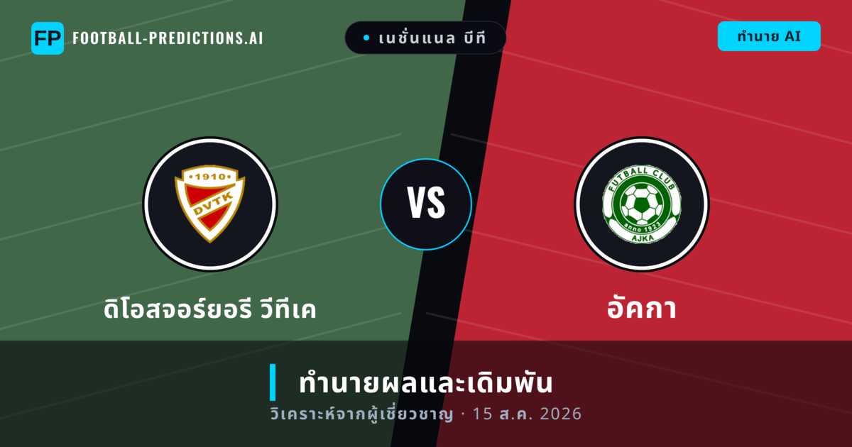 ดิโอสจอร์ยอรี วีทีเค พบ อัคกา — ทำนายผลและพรีวิวการแข่งขัน
