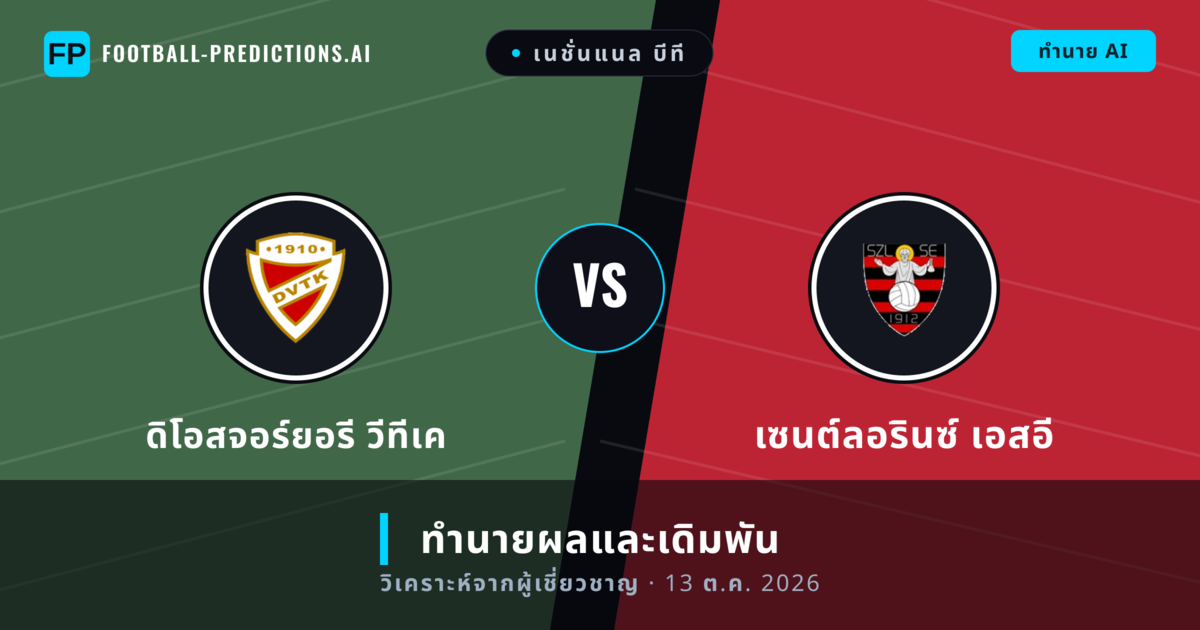 ดิโอสจอร์ยอรี วีทีเค พบ เซนต์ลอรินซ์ เอสอี — ทำนายผลและพรีวิวการแข่งขัน