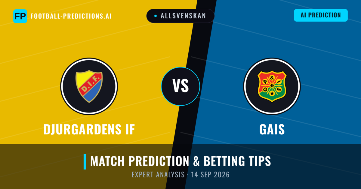 Djurgardens IF vs Gais — match prediction & preview