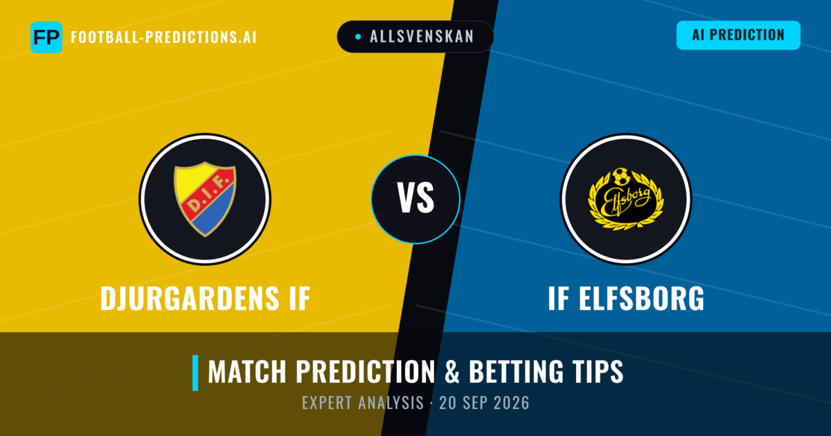 Djurgardens IF vs IF Elfsborg — match prediction & preview