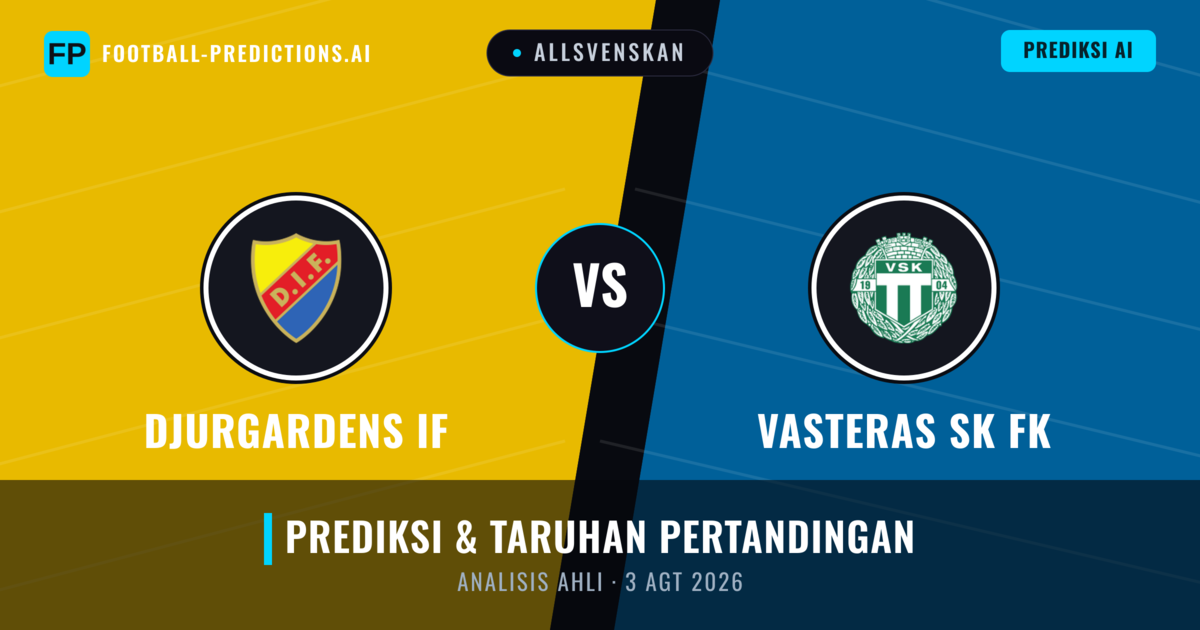 Djurgårdens IF vs Västerås SK FK — prediksi dan pratinjau pertandingan