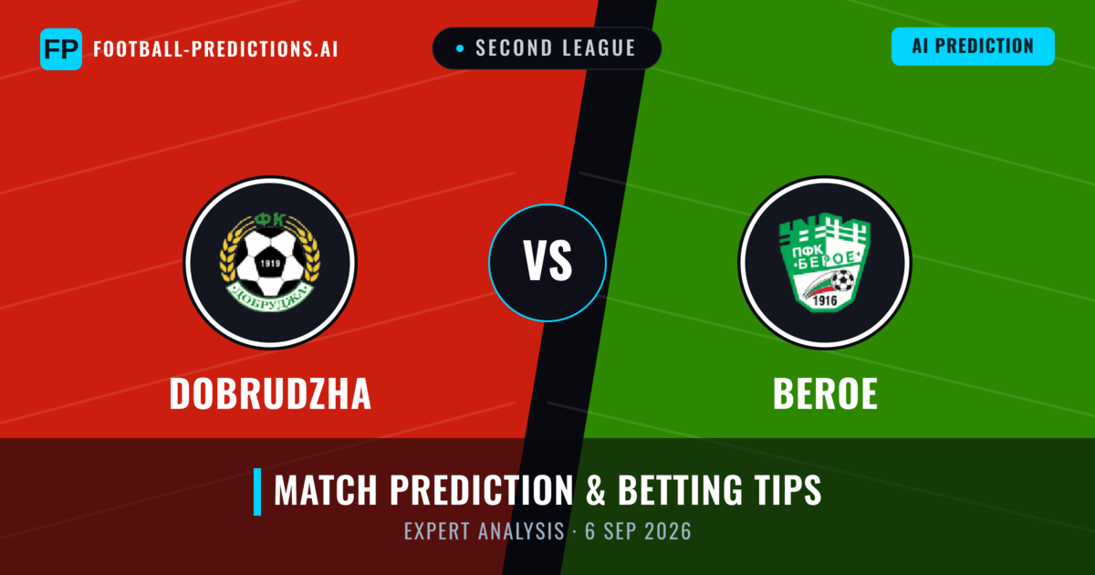 Dobrudzha vs Beroe — match prediction & preview