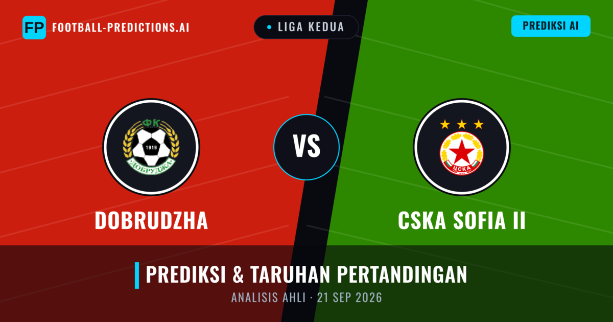 Dobrudzha vs CSKA Sofia II — prediksi dan pratinjau pertandingan