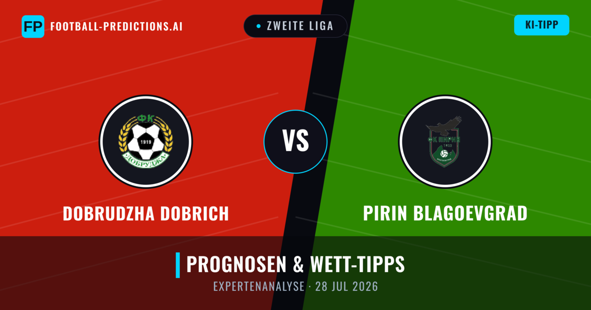 Dobrudzha Dobrich vs Pirin Blagoevgrad — Prognose und Spielvorschau