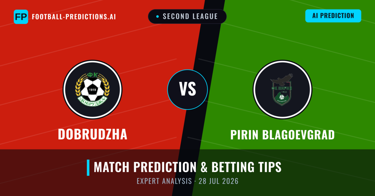 Dobrudzha vs Pirin Blagoevgrad — match prediction & preview