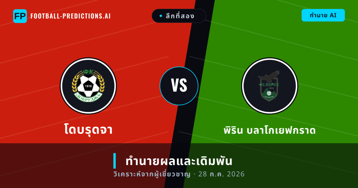 โดบรุดจา พบ พิริน บลาโกเยฟกราด — ทำนายผลและพรีวิวการแข่งขัน