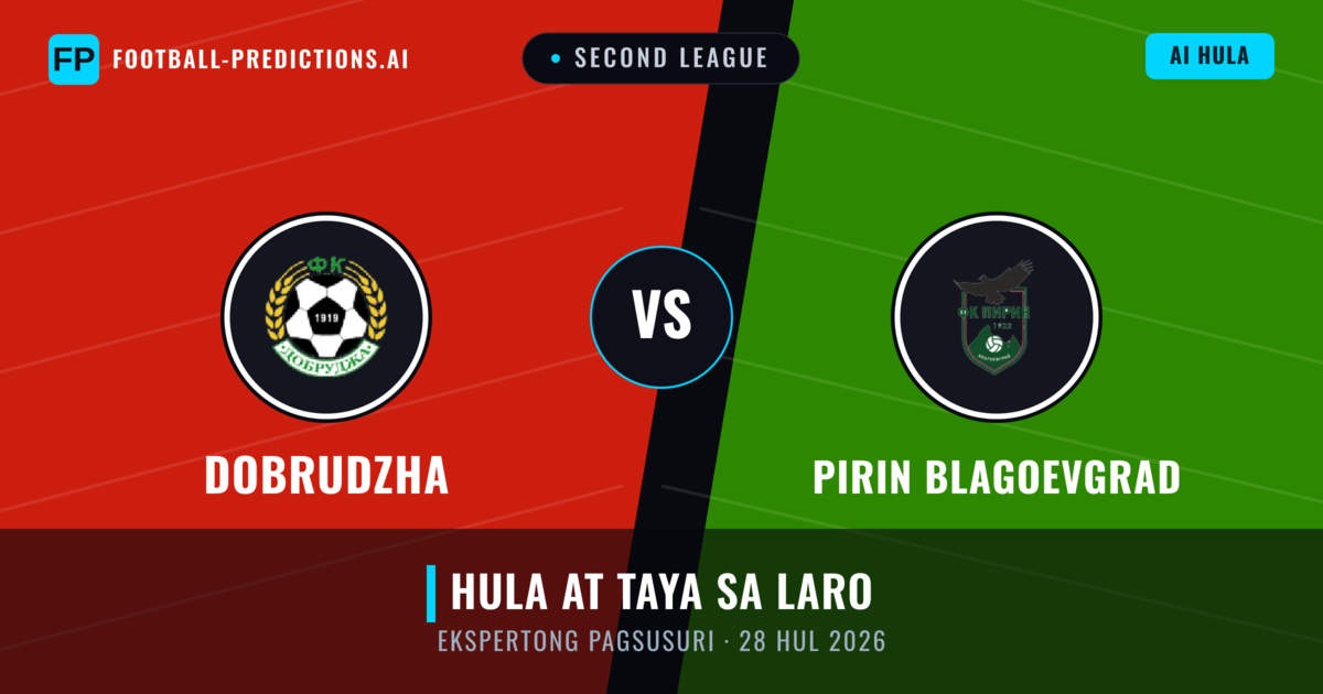 Dobrudzha vs Pirin Blagoevgrad — hula at preview ng laban