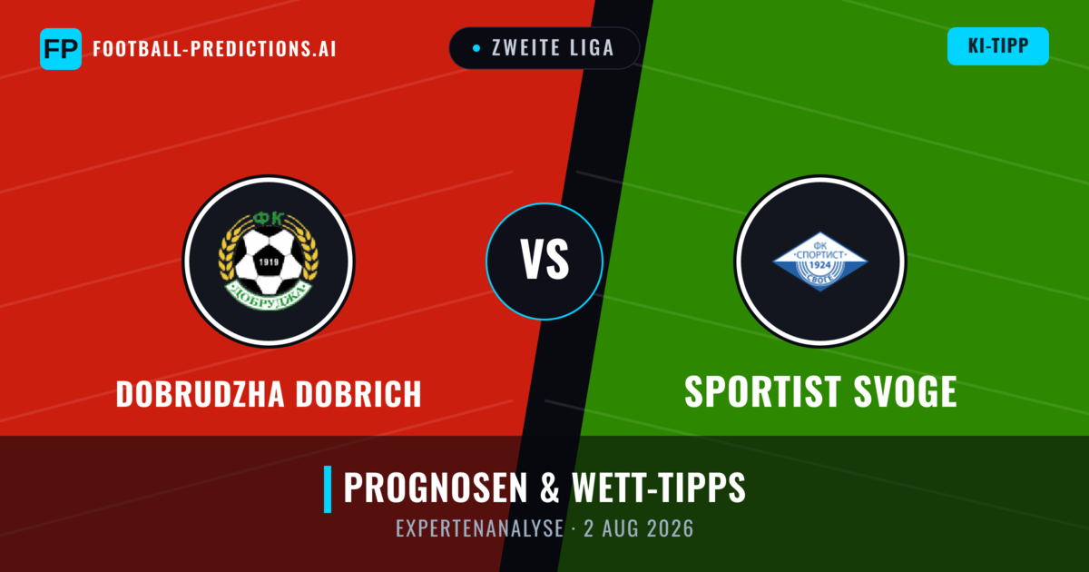 Dobrudzha Dobrich vs Sportist Svoge — Prognose und Spielvorschau