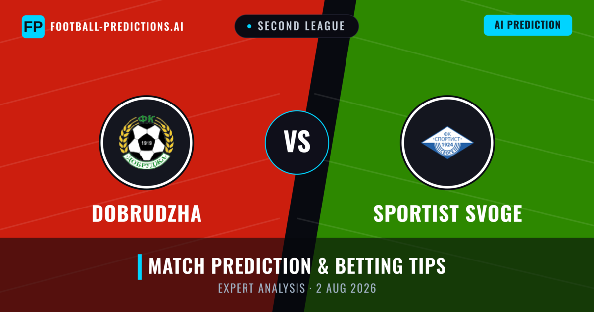 Dobrudzha vs Sportist Svoge — match prediction & preview