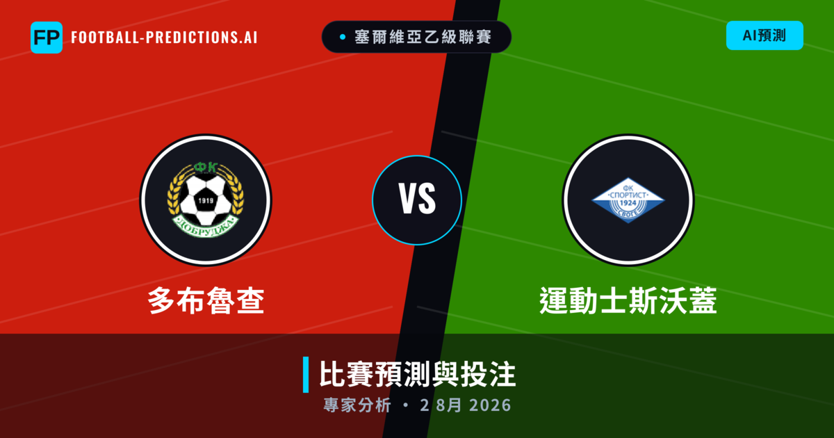 多布魯查 vs 運動士斯沃蓋 — 比赛预测和前瞻