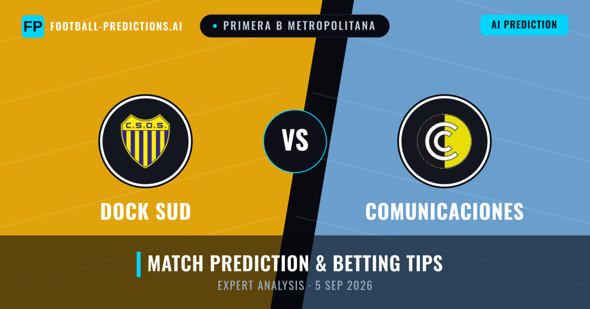Dock Sud vs Comunicaciones — match prediction & preview