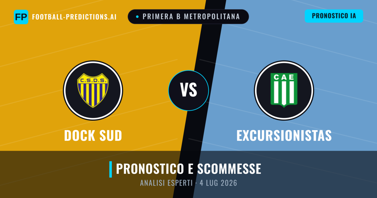 Dock Sud vs Excursionistas — pronostico e anteprima del match