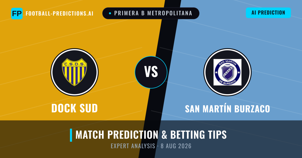 Dock Sud vs San Martín Burzaco — match prediction & preview