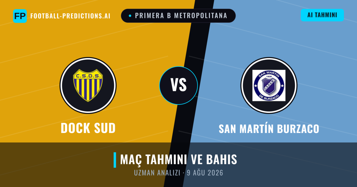 Dock Sud - San Martín Burzaco — maç tahmini ve önizleme