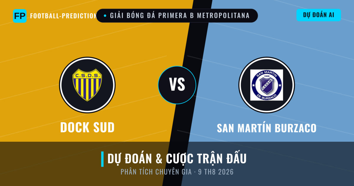 Dock Sud vs San Martín Burzaco — dự đoán và xem trước trận đấu