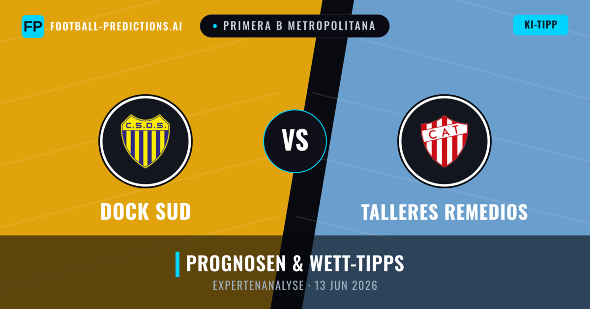 Dock Sud vs Talleres Remedios — Prognose und Spielvorschau
