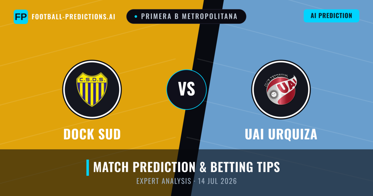 Dock Sud vs UAI Urquiza — match prediction & preview