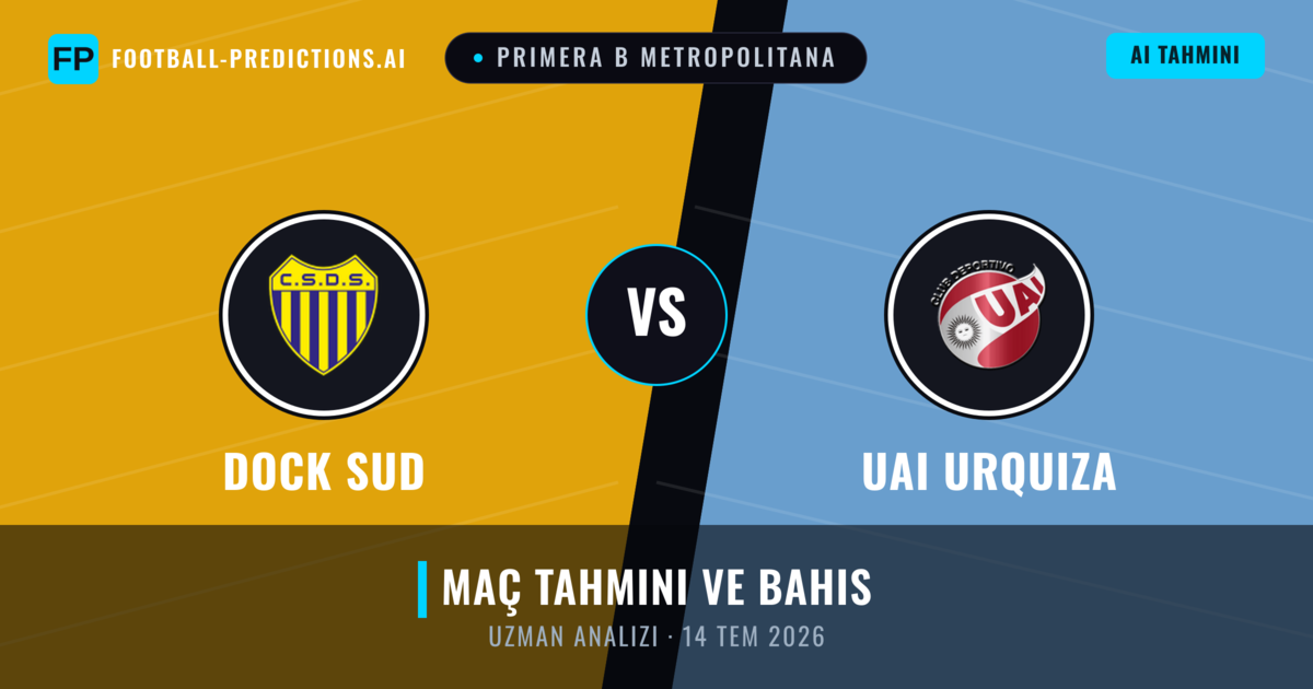 Dock Sud - UAI Urquiza — maç tahmini ve önizleme