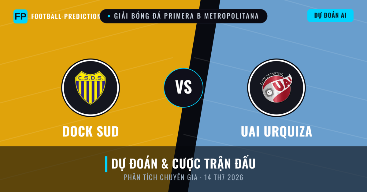 Dock Sud vs UAI Urquiza — dự đoán và xem trước trận đấu