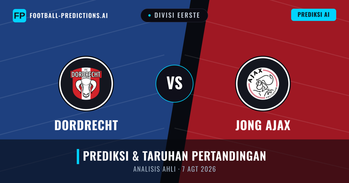 Dordrecht vs Jong Ajax — prediksi dan pratinjau pertandingan