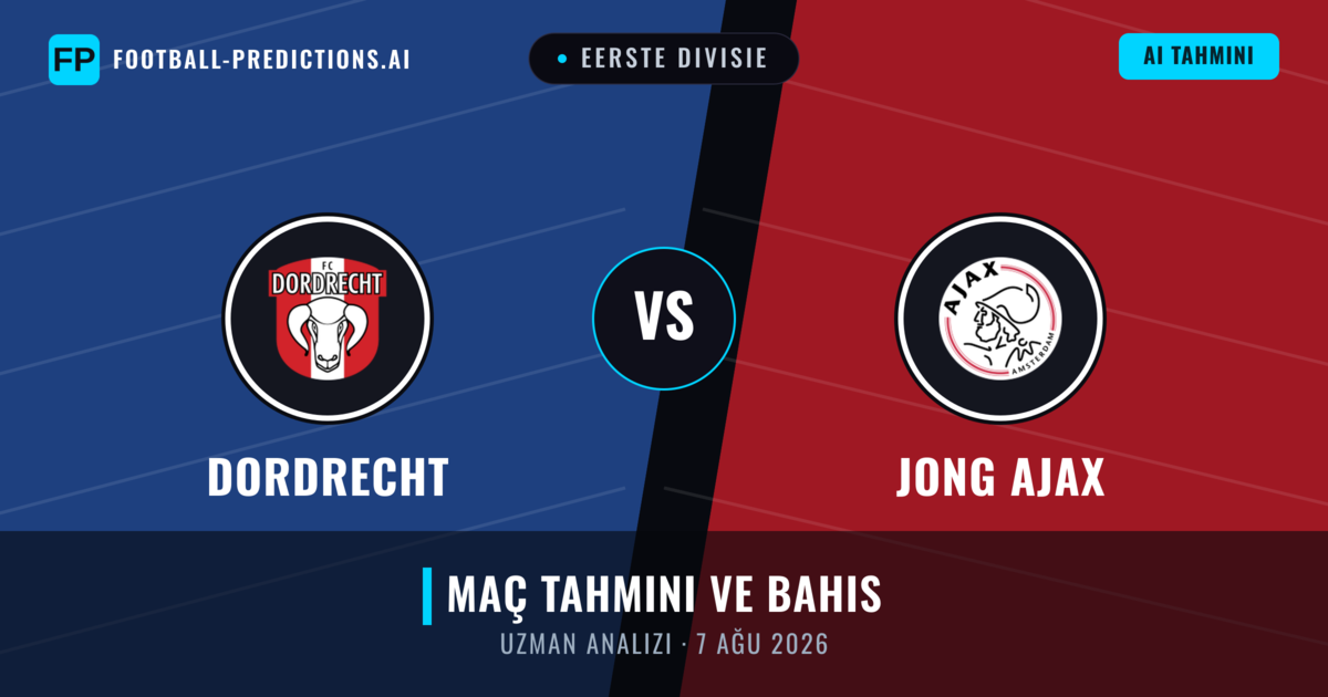 Dordrecht - Jong Ajax — maç tahmini ve önizleme
