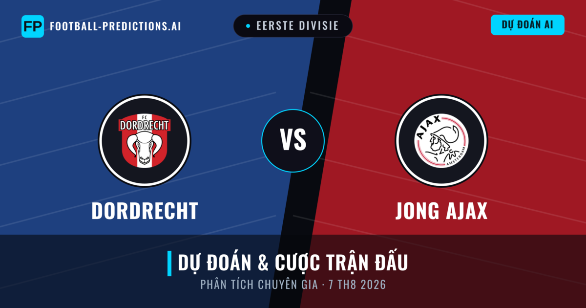 Dordrecht vs Jong Ajax — dự đoán và xem trước trận đấu
