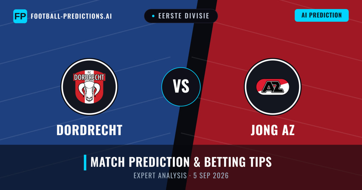 Dordrecht vs Jong AZ — match prediction & preview