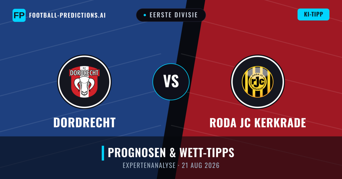 Dordrecht vs Roda JC Kerkrade — Prognose und Spielvorschau