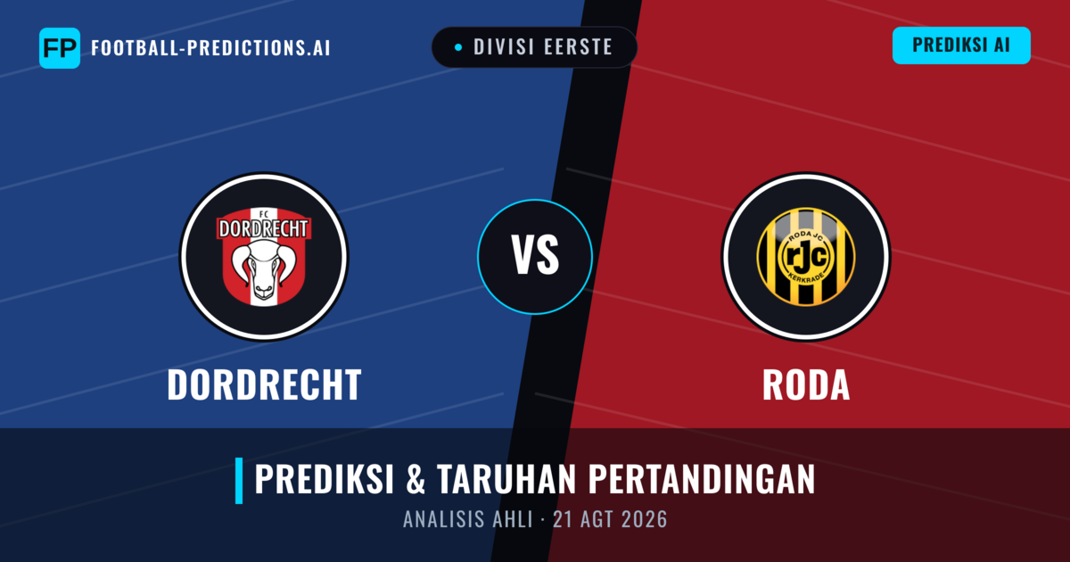 Dordrecht vs Roda JC — prediksi dan pratinjau pertandingan