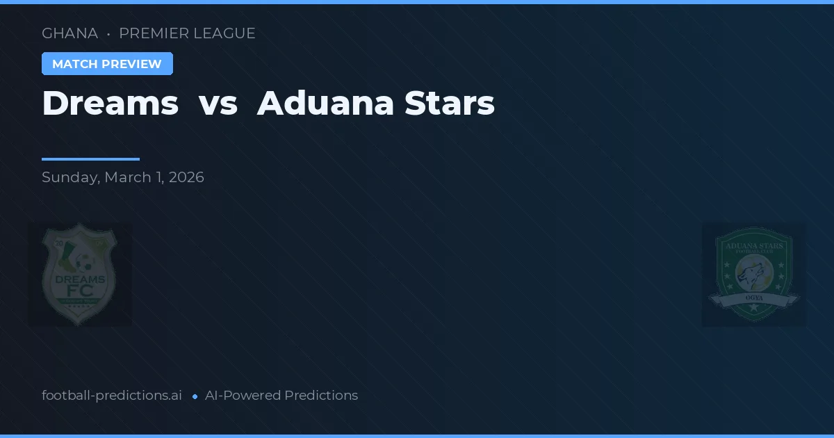 Dreams vs Aduana Stars — match prediction & preview
