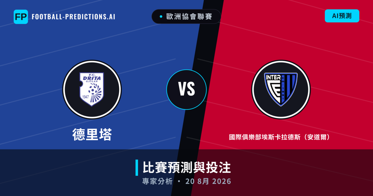 德里塔 vs 國際俱樂部埃斯卡拉德斯(安道爾) — 比赛预测和前瞻