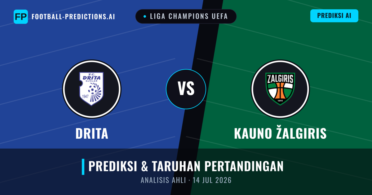 Drita vs Kauno Žalgiris — prediksi dan pratinjau pertandingan