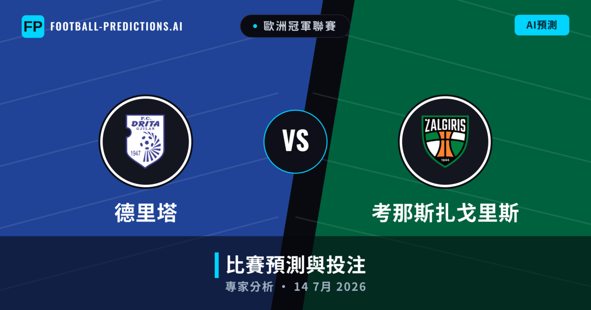 德里塔 vs 考那斯扎戈里斯 — 比赛预测和前瞻