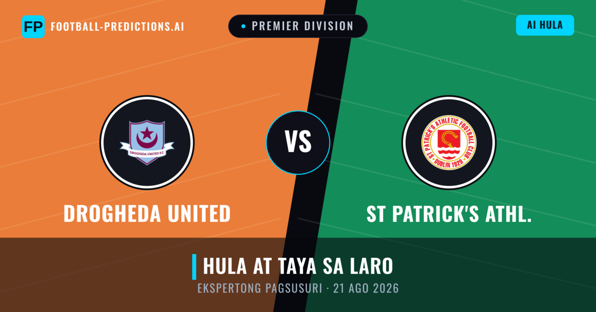 Drogheda United vs St Patrick's Athl. — hula at preview ng laban