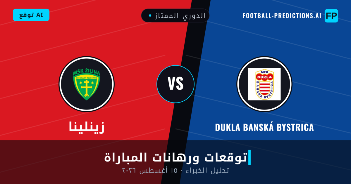Dukla Banská Bystrica ضد زينلينا — توقعات ومعاينة المباراة