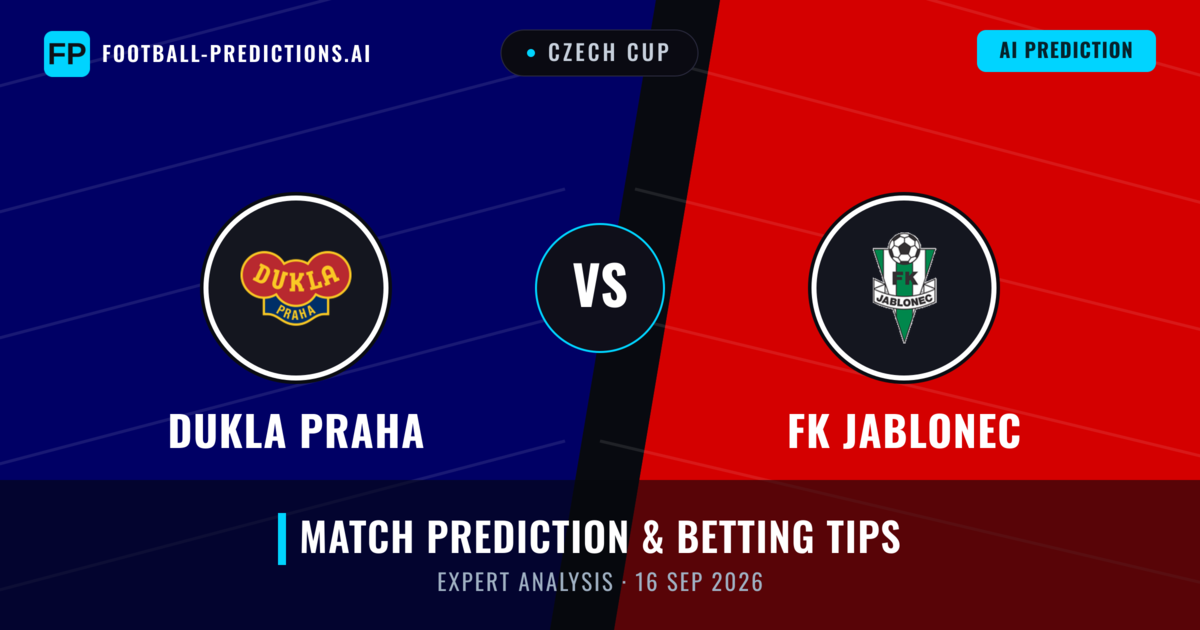 Dukla Praha vs FK Jablonec — match prediction & preview