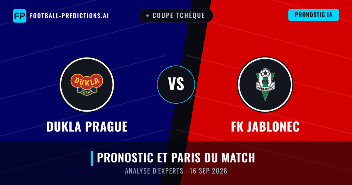 Dukla Prague vs FK Jablonec — pronostic et avant-match