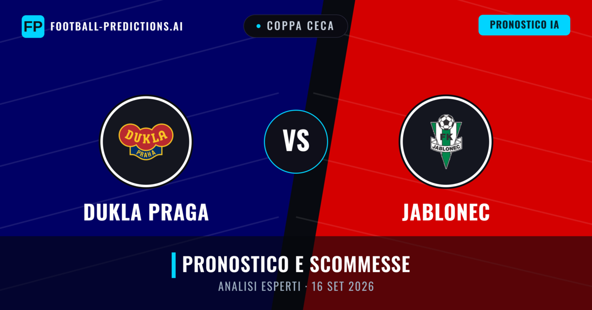 Dukla Praga vs Jablonec — pronostico e anteprima del match