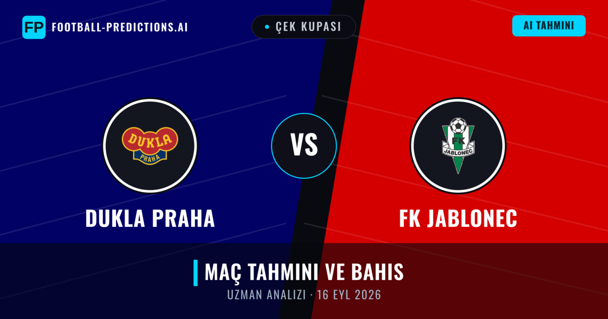 Dukla Praha - FK Jablonec — maç tahmini ve önizleme