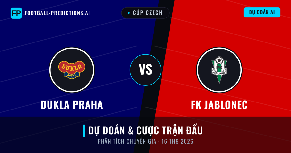 Dukla Praha vs FK Jablonec — dự đoán và xem trước trận đấu