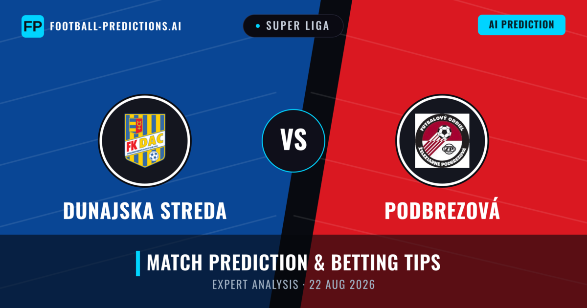 Dunajska Streda vs Podbrezová — match prediction & preview