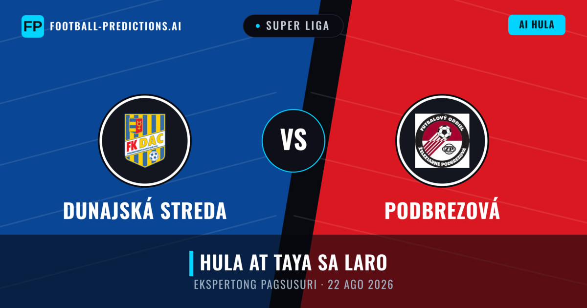 Dunajská Streda vs Podbrezová — hula at preview ng laban