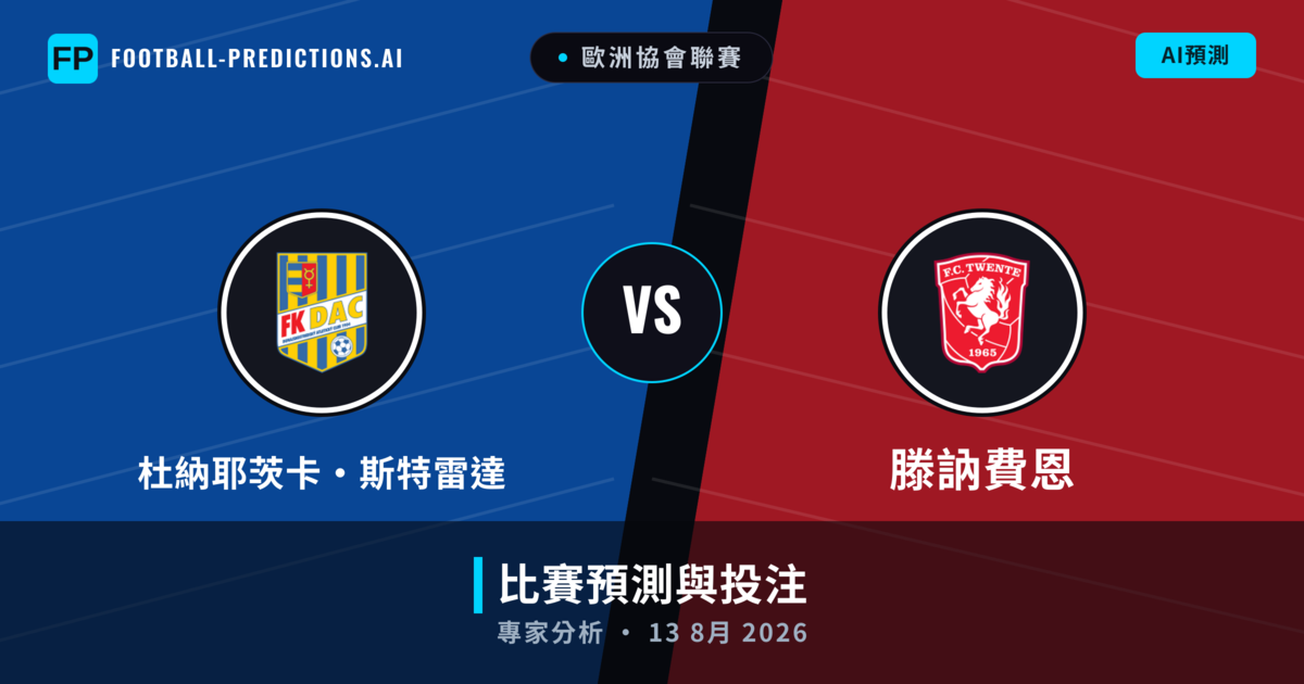 杜納耶茨卡·斯特雷達 vs 滕訥費恩 — 比赛预测和前瞻