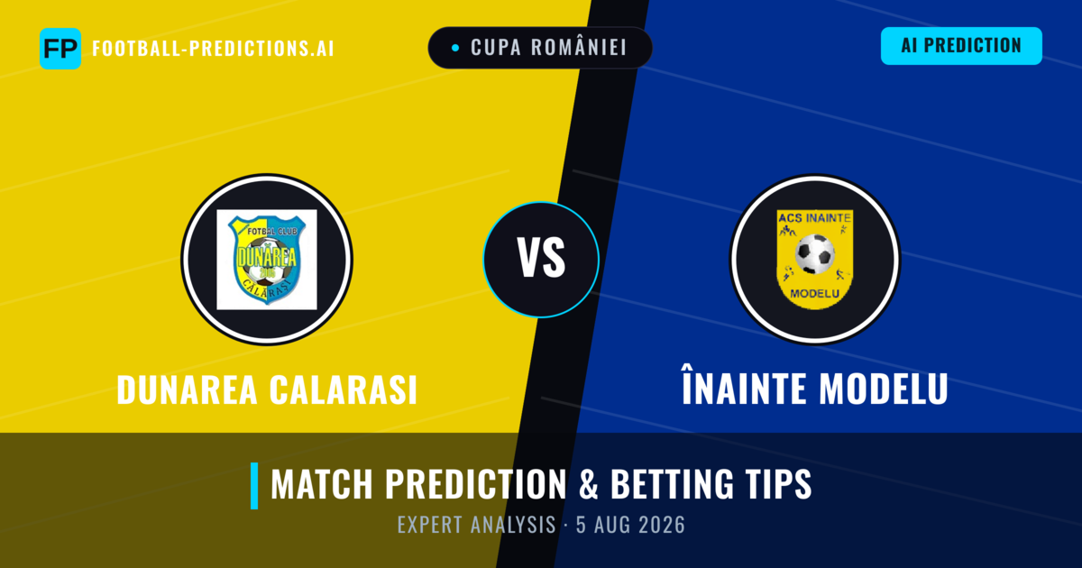 Dunarea Calarasi vs Înainte Modelu — match prediction & preview