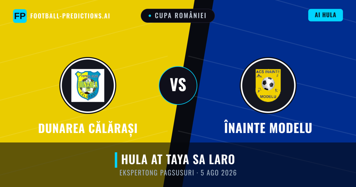 Dunarea Călărași vs Înainte Modelu — hula at preview ng laban